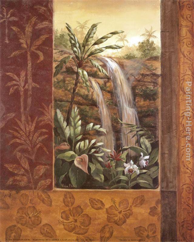 Vivian Flasch Tropical Waterfall I